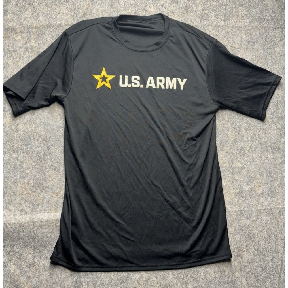 Bayside Best Army XL Military Outdoor Graphic Black Shirt Gorpcore Us Made